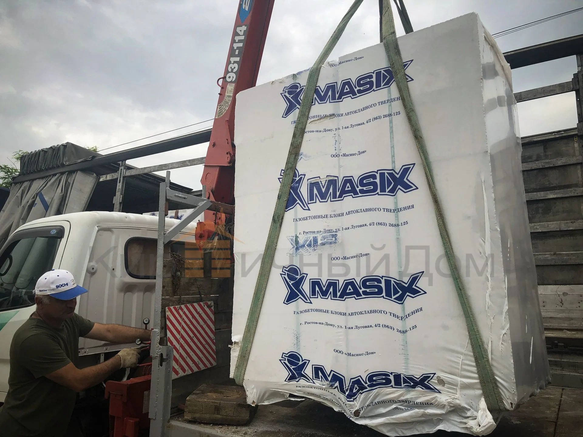 Газобетон Masix D600 625х375х250 мм фото 5