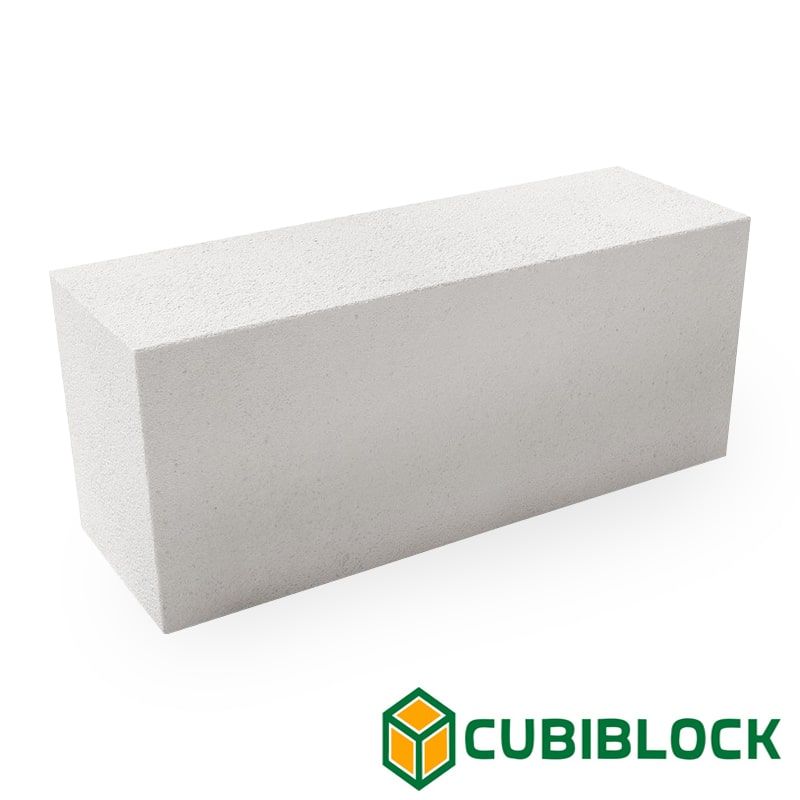 Газобетонный блок стеновой Cubi Block D500 625х200х250 B3.5 фото 0
