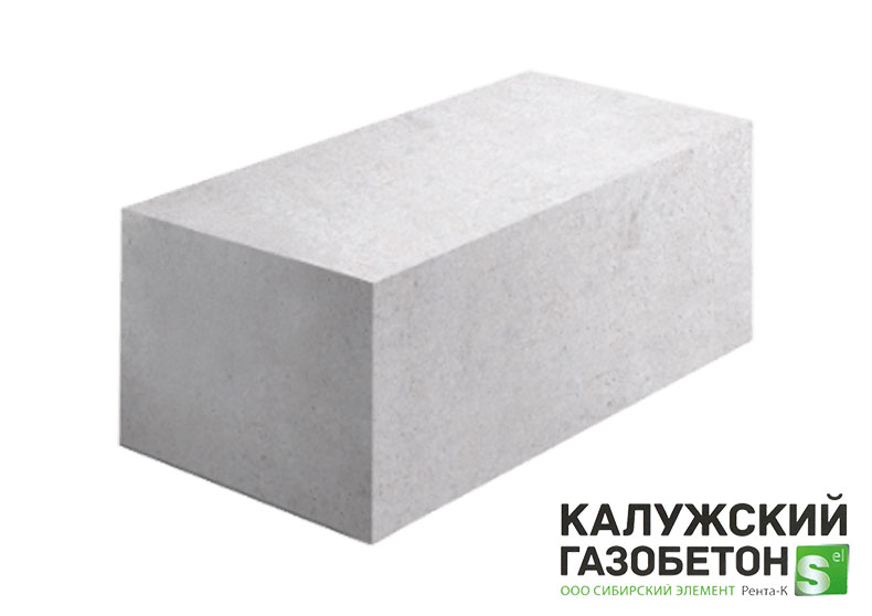 Газобетонный блок стеновой Калужский D500 625х400х250 B3.5
